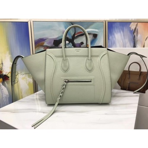 Celine Equipaje Phantom Tote Bag Piel de becerro CT3372 Gris claro