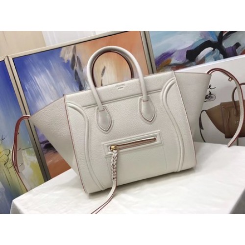 Celine Equipaje Phantom Tote Bag Piel de becerro CT3372 OffWhite