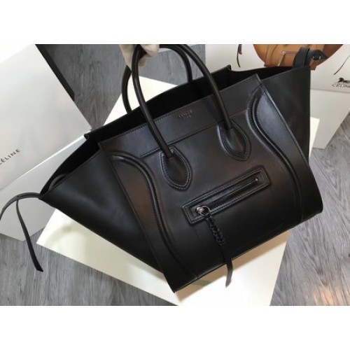 Celine Equipaje Phantom Bolso Tote Cuero Liso CT3372 Negro