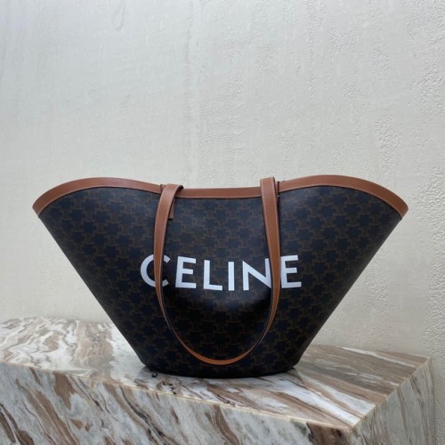 Celine BOLSO MEDIANO COUFFIN DE LONA TRIOMPHE ESTAMPADO CELINE 196262 negro