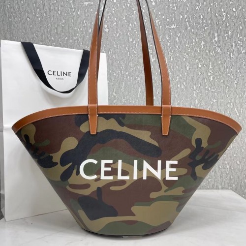 Celine BOLSO MEDIANO COUFFIN DE LONA TRIOMPHE ESTAMPADO CELINE 196262 verde