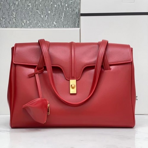 BOLSO Celine MEDIUM SOFT 16 DE BECERRO LISO CR94043 rojo
