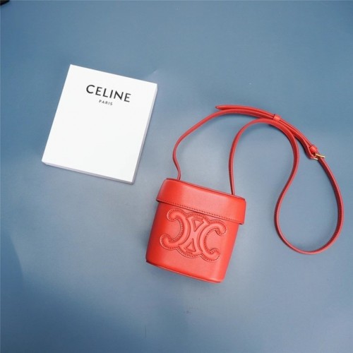 Celine MINI TEEN CLASSIC BAG IN BOX BECERRO 199263 rojo