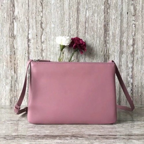 Bolso de hombro Celine Original en piel 55421 rosa