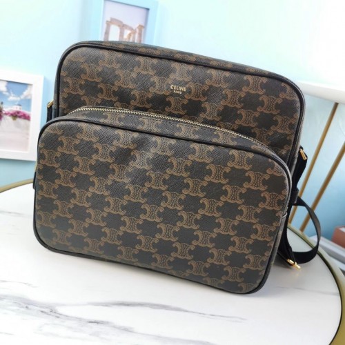 Celine BOLSO PEQUEÑO PARA CÁMARA DE LONA TRIOMPHE CL90822 negro