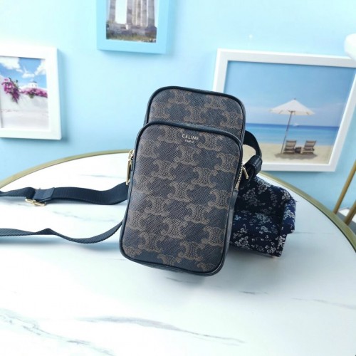 Celine BOLSO PEQUEÑO PARA CÁMARA DE LONA TRIOMPHE CL90832 negro