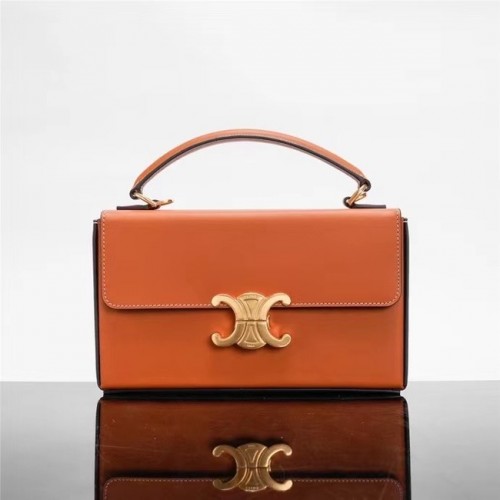 Celine PEQUEÑO CUIR TRIOMPHE DE BECERRO LISO 199992 TAN