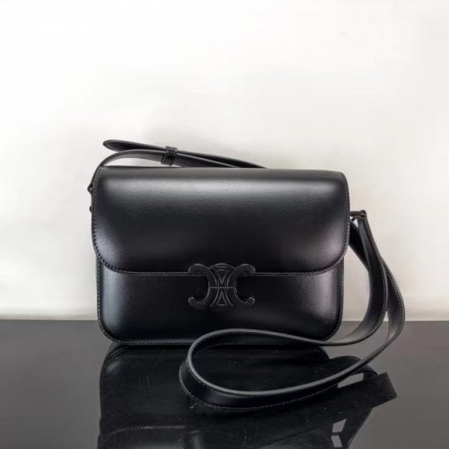 Celine TEEN BOLSO CLÁSICO PIEL DE BECERRO 187366 NEGRO