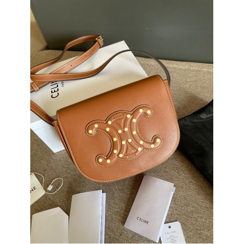 Celine TEEN BOLSO CLÁSICO PIEL DE BECERRO A199292 TAN