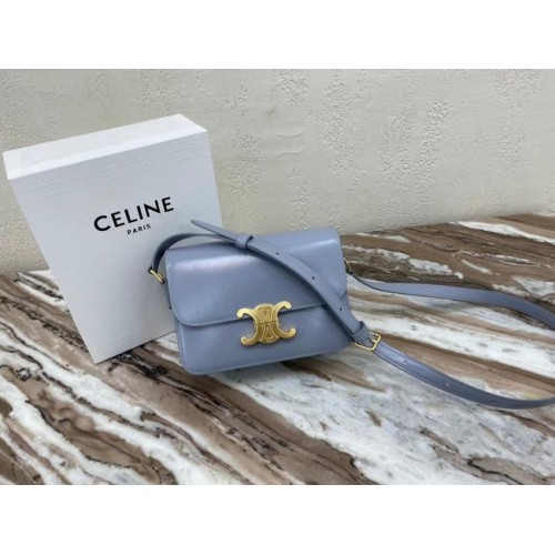Celine BOLSO TEEN TRIOMPHE DE BECERRO BRILLANTE MINERAL 188423 violeta