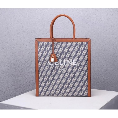 Celine BOLSO TEEN TRIOMPHE DE LONA TRIOMPHE Y BECERRO CL90402 AZUL