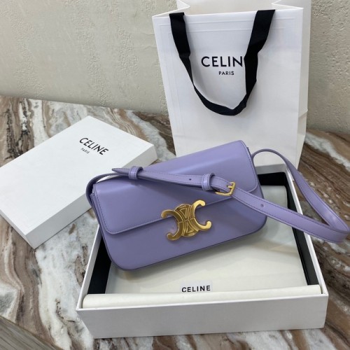 Celine BOLSO DE HOMBRO TRIOMPHE DE BECERRO NATURAL 194143 violeta