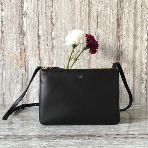 Celine Mini Trio Bandolera Bandolera C55420 Negro