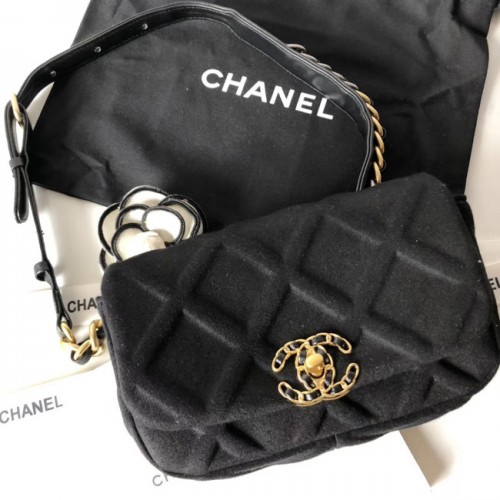Chanel 19 Bodypack AS1163 negro