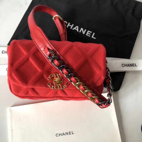 Chanel 19 Bodypack AS1163 rojo