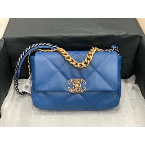 Bolso Chanel 19 solapa AS1160 azul