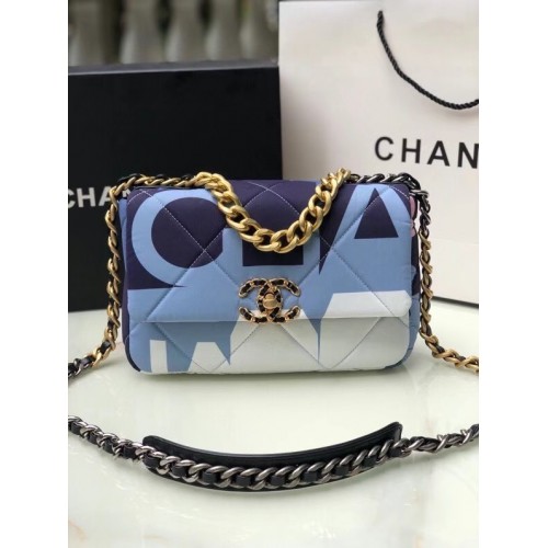 Bolso Chanel 19 solapa AS1160 azul