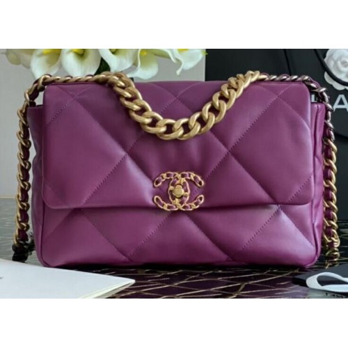 Bolso Chanel 19 solapa AS1160 violeta