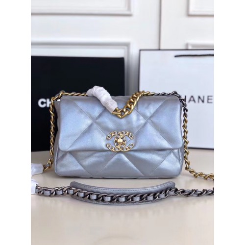 Bolso Chanel 19 solapa AS1160 plata