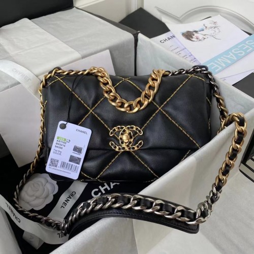 Bolso Chanel 19 solapa AS1160A negro