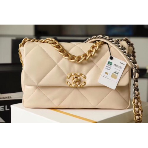 Bolso Chanel 19 solapa AS1161 Beige