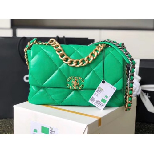 Bolso Chanel 19 solapa AS1161 verde