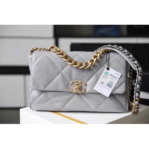 Bolso Chanel 19 solapa AS1161 gris