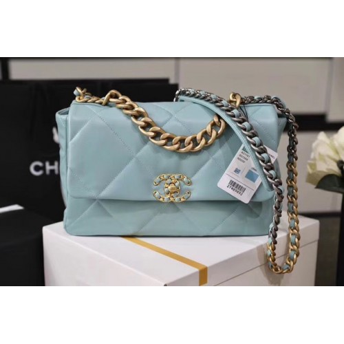 Bolso Chanel 19 solapa AS1161 azul claro