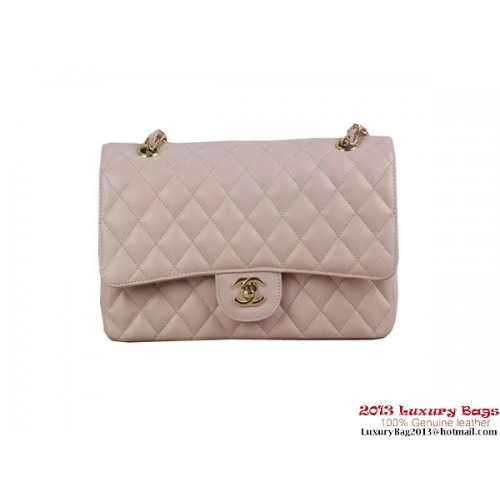 Chanel 2.55 Series Classic Flap Bag Original Cannage Patterns Cuero Rosa