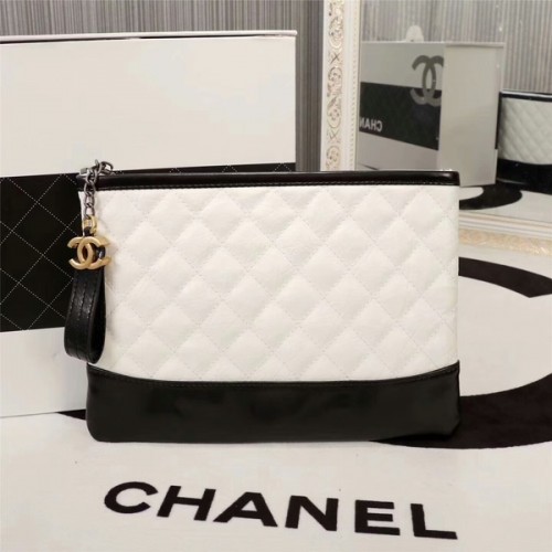 Chanel 2017 Cartera de piel de becerro 8127 Blanco