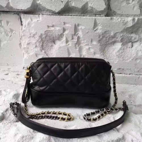 Chanel 2017 Gabrielle Original Leather Shoulder Bag 17817 Negro