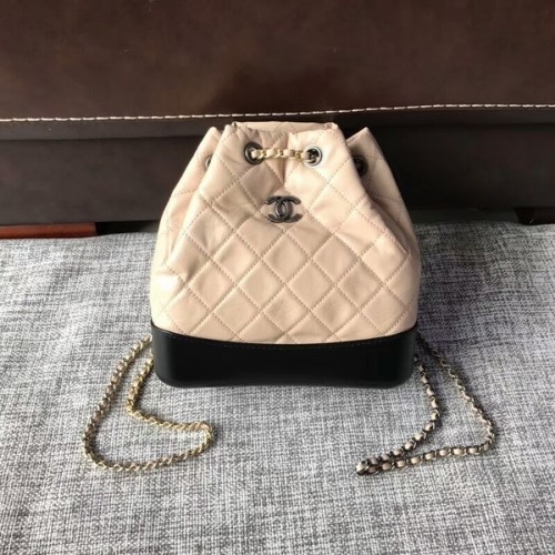 Chanel 2018 Mochila de piel de becerro original 81229 Camel