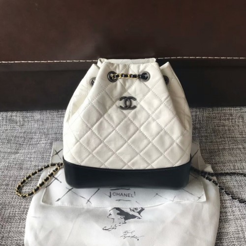 Chanel 2018 Mochila Original De Piel De Becerro 81229 Blanco