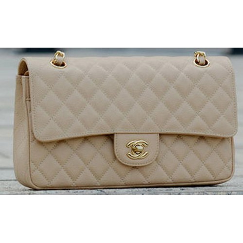 Chanel 2.55 Serie Flap Bag Apricot Cannage Patrón A1112 Oro