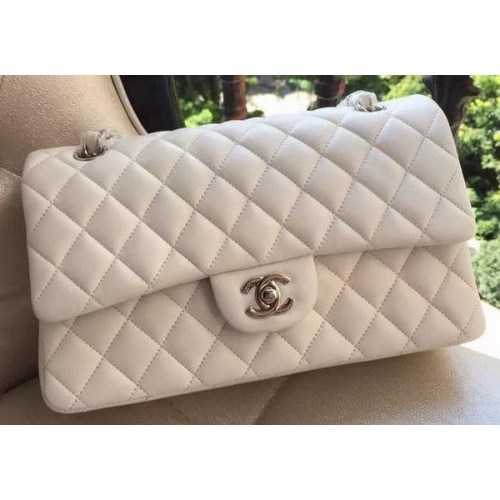 Chanel 2.55 Series Flap Bag Piel de cordero original A1112 Blanco
