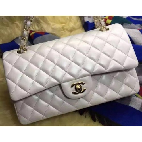Chanel 2.55 Series Flap Bag Original Piel de oveja A09765 OffWhite