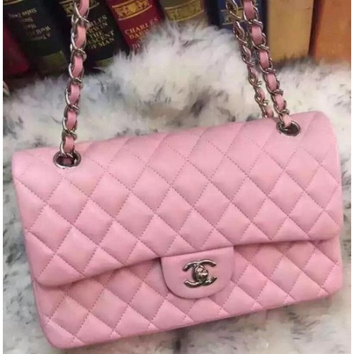 Chanel 2.55 Serie Flap Bolso Original Piel De Oveja A09765 Rosa
