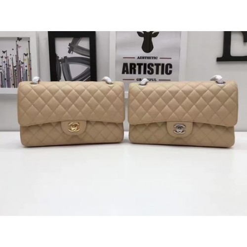 Chanel 2.55 Serie Flap Bolsos Original Cannage Patrón A1112 Albaricoque