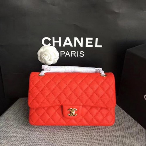 Chanel 2.55 Serie Flap Bolsos Original Deerskin A1112 Rojo
