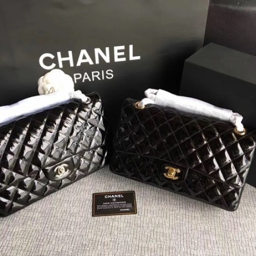 Chanel 2.55 Serie Flap Bolsos Cuero Original A1112 Negro