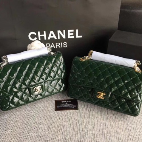 Chanel 2.55 Serie Flap Bolsos Cuero Original A1112 Verde