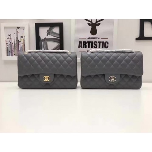 Chanel 2.55 Serie Bolsos con solapa Original Piel de oveja A1112 Gris