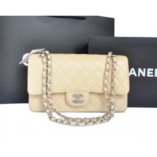 Chanel A1112 2.55 Series Flap Bag Original Caviar Leather Albaricoque