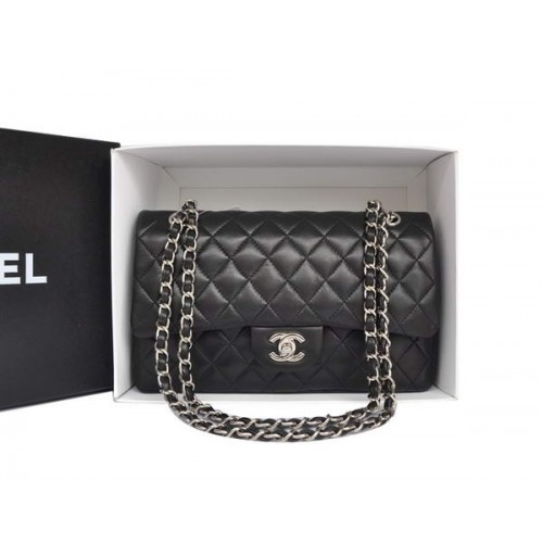 Chanel A1112 2.55 Series Flap Bag Cuero Original Negro