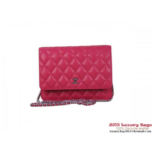 Chanel A33814 Original Cannage Leather mini Bolso con solapa Rosa