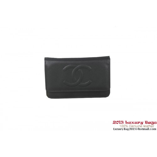 Chanel A33814 Original Cannage Patterns mini Bolso con solapa Negro