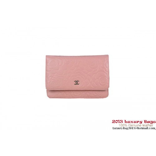 Chanel A33814 Bolso mini con solapa de piel de oveja original Rosa