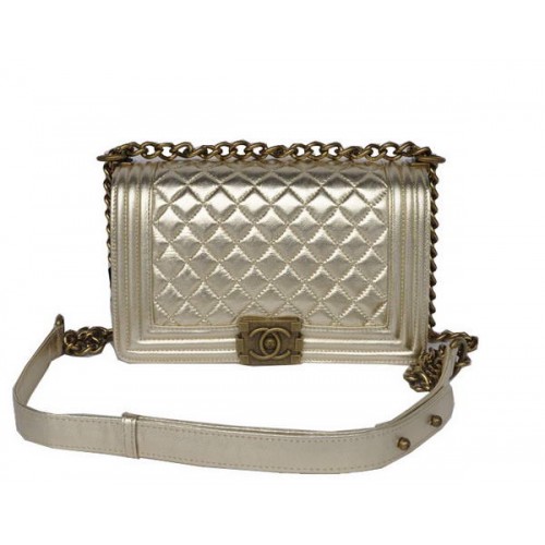 Hot Style Chanel A67086 Light Gold Le Boy Flap Bolso de hombro Bronce