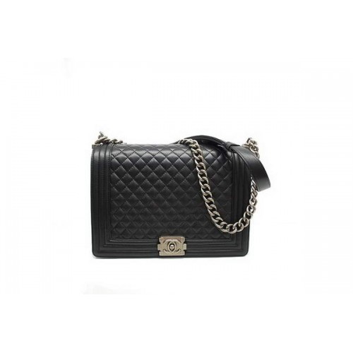 Chanel Boy Flap Shoulder Bag A30171 Piel de oveja negra