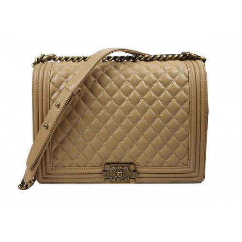 Chanel Boy Flap Shoulder Bag Original Piel de oveja A67087 Apircot